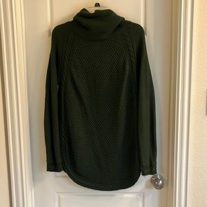 Dark green cowl neck sweater